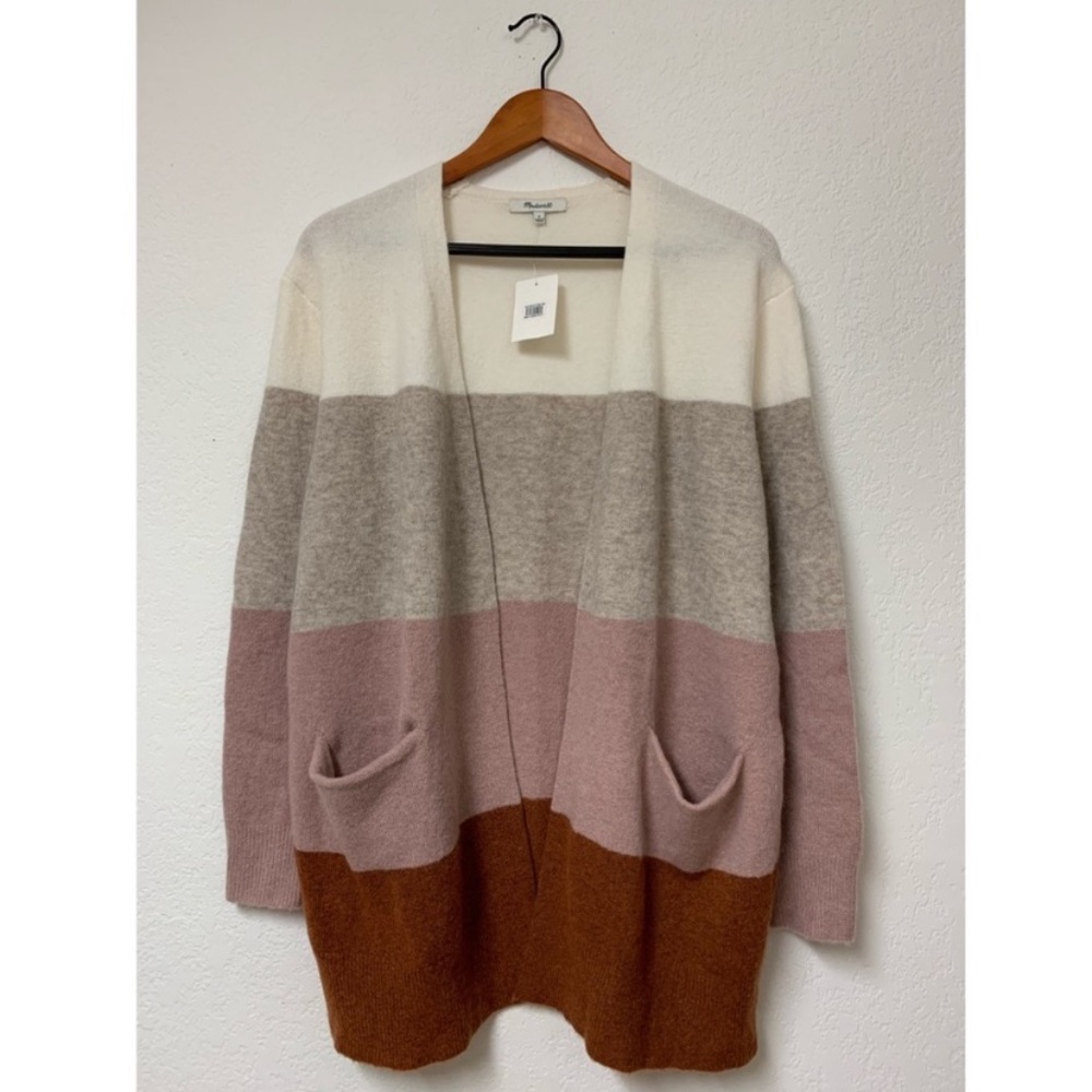 Madewell Ryder Stripe Cardigan Sweater M - Picture 2 of 8